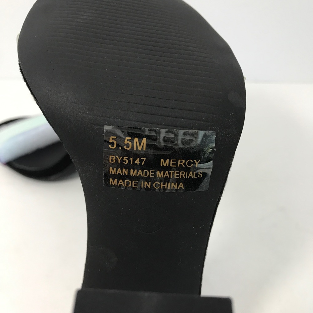 NIB!! Cape Robbin Mercy Iridescent Heels, Black - Picture 7 of 8